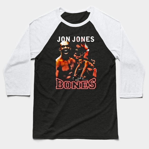 Jon Jones Unleashed Baseball T-Shirt by shieldjohan